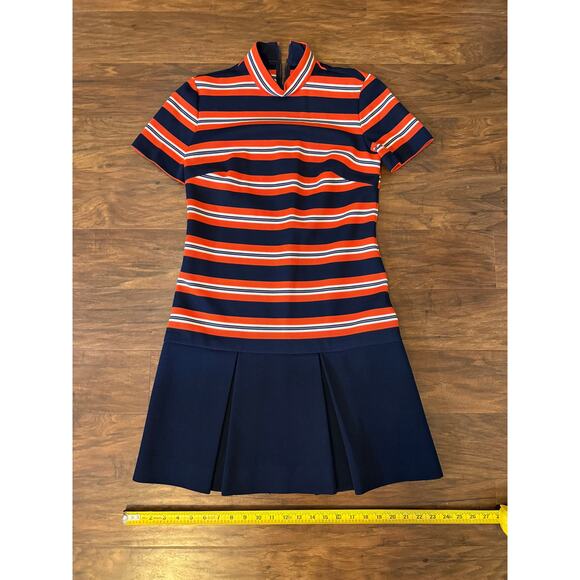 VTG Union Made 60s/70s Butte Knit Long Cardigan Dress & Scarf Auburn Tiger Lrg? - Picture 4 of 12